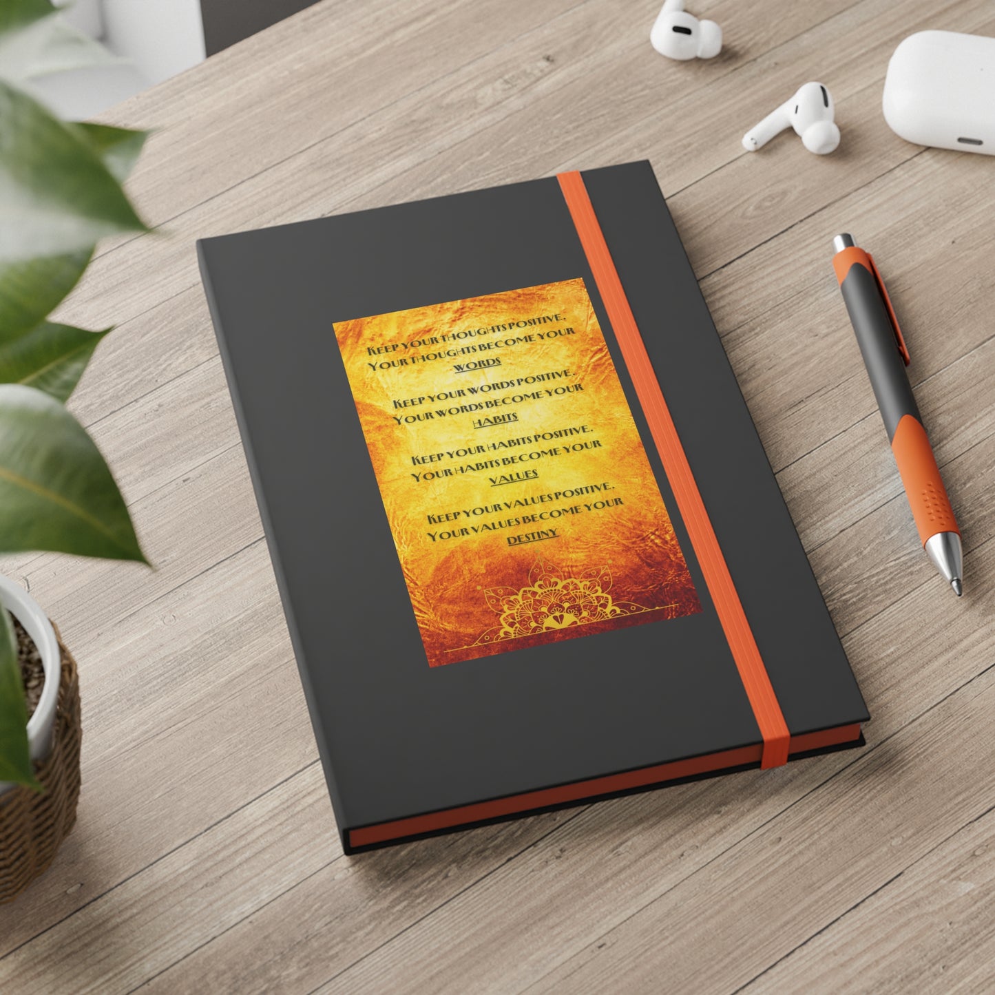 "Keep Your Thoughts Positive" Journal: Your Canvas of Optimism