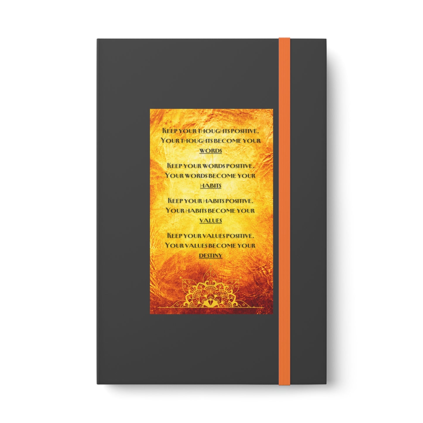 "Keep Your Thoughts Positive" Journal: Your Canvas of Optimism