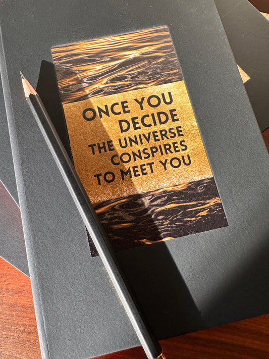 "Once You Decide, The Universe Aligns" - Journal for Dreamers and Doers